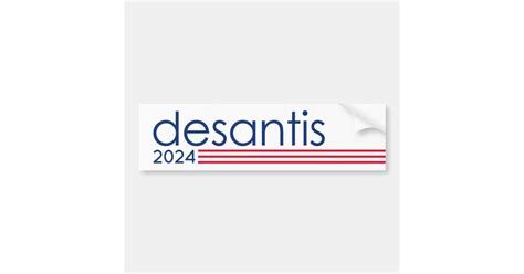 Ron Desantis For President 2024 Minimalism Bumper Sticker Zazzle