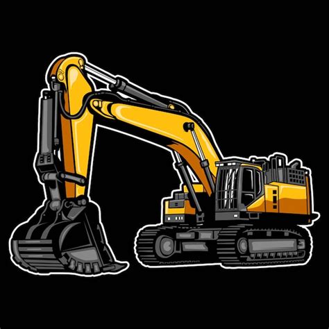 Premium Vector Excavator Construction Machine Vector