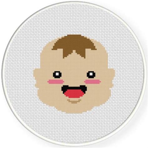 Baby Face Cross Stitch Pattern – Daily Cross Stitch