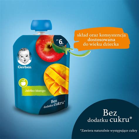 Gerber Deserek W Tubce Jab Ko Mango Dla Niemowl T Po Miesi Cu X G