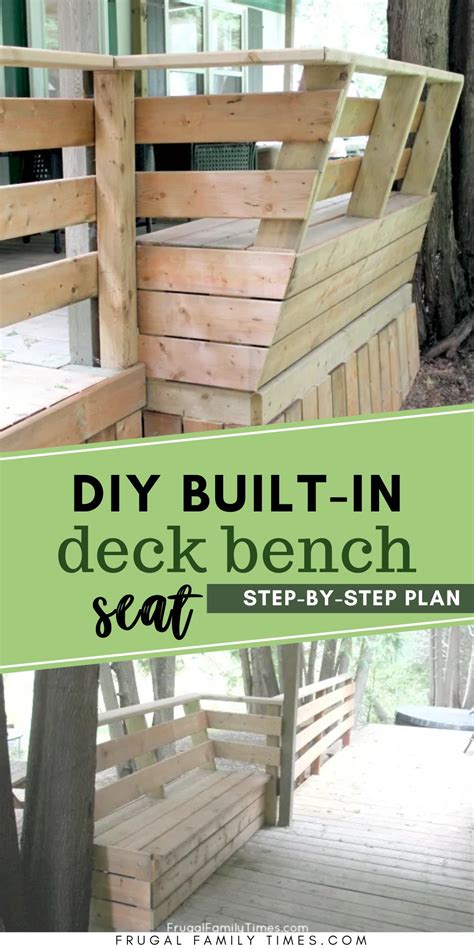 How To Make A Deck Rail Bench Simple Diy Builtin Deck Bench Seating