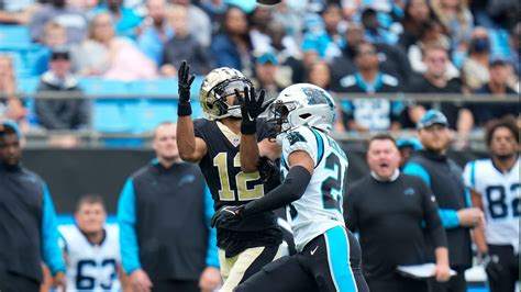 Chris Olave With A Spectacular Yard Catch Saints Panthers