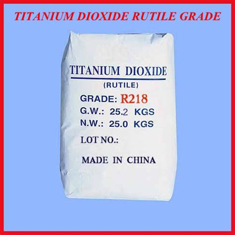 Titanium Dioxide Rutile Grade R General Use