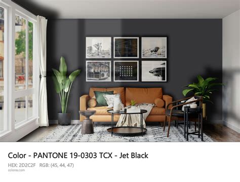 About PANTONE 19 0303 TCX Jet Black Color Color Codes Similar