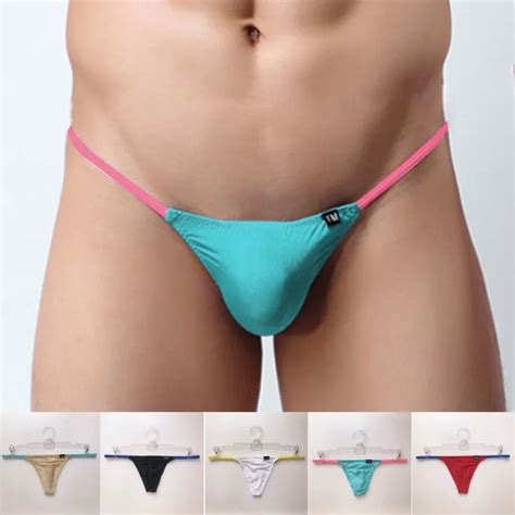 Hot Sexy Men 39 S T Back Bikini Thongs Low Rise Knickers Thin Strap