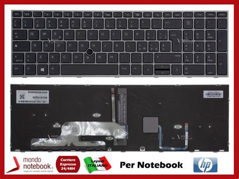 Tastiera Notebook Hp Zbook G G U G U G Grey Italiana