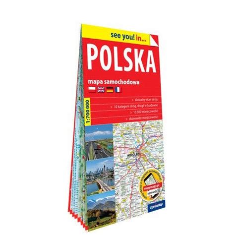 POLSKA PAPIEROWA MAPA SAMOCHODOWA 1 700 000 16 18 zł Allegro pl