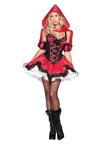 Sexy Sequined Red Riding Hood Deluxe Costume