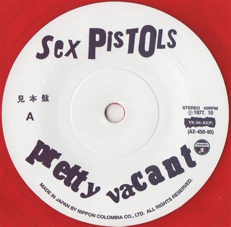 God Save The Sex Pistols Pretty Vacant Japanese Coloured Vinyl Counterfeit Issue