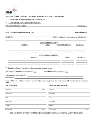 Bmi Form Fill Online Printable Fillable Blank Pdffiller