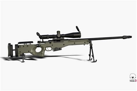 Sniper Rifle Aw L96a1 3d Model 39 Ma Fbx Obj Free3d