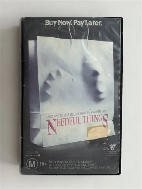 Needful Things [vhs] Roadshow Big Box Ex Rental Video Tape Stephen King £10 36 Picclick Uk