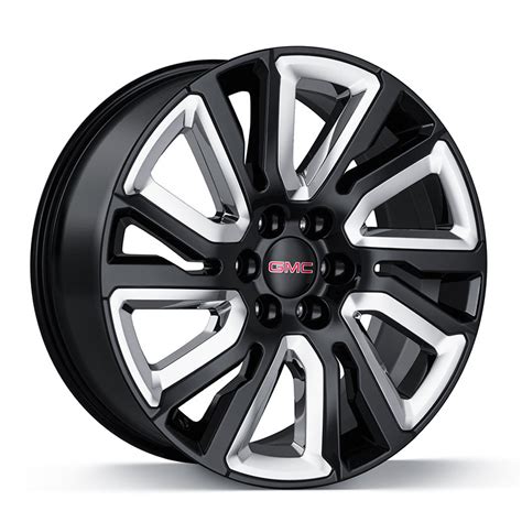 Yukon In Wheel Gloss Black Split Spoke Chrome Insert