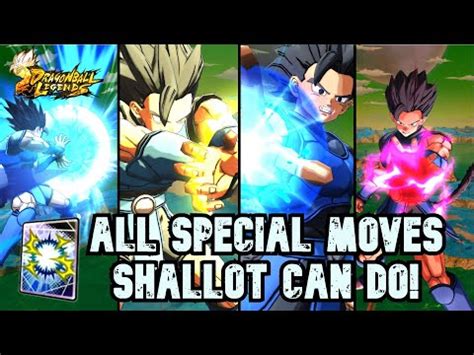 All Special Moves Shallot Can Use Dragon Ball Legends Part Youtube