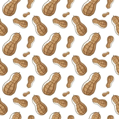 Peanuts Pattern Illustration Vector On White Background 13691884