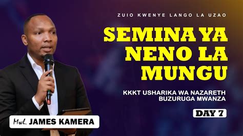 LIVE SEMINA YA NENO LA MUNGU KKKT USHARIKA WA NAZARETH BUZURUGA