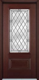 80 Alston 3 4 Lite Belleville Mahogany Fiberglass Single Door