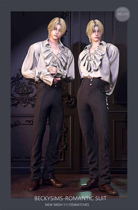 Two Male Mannequins Dressed In Black Pants And Shirts Standing Next To