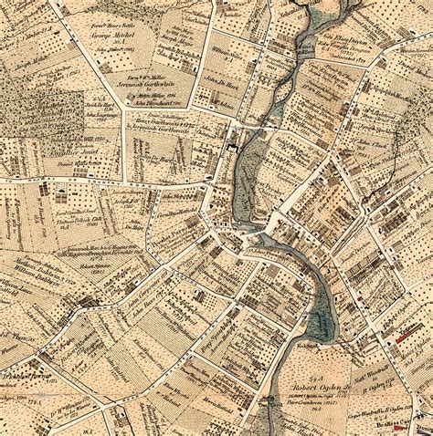 Map of Elizabeth Town New Jersey NJ. at the Time of the - Etsy