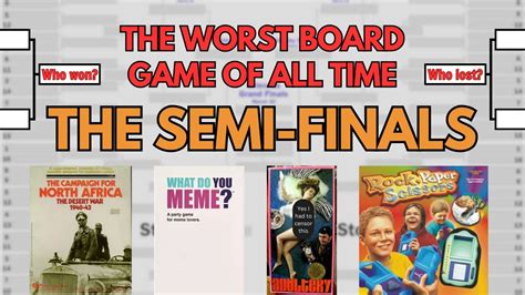 The Worst Board Game Of All Time Bracket The Semi Finals Youtube