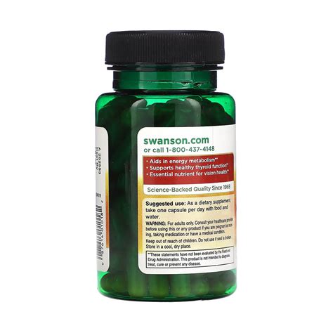 Riboflavin Vitamin B Riboflavin Mg Swanson Capsule