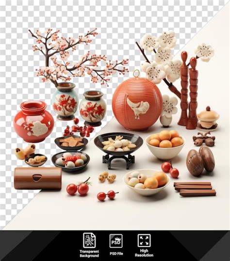 Premium PSD Transparent Background With Isolated Setsubun Set S In