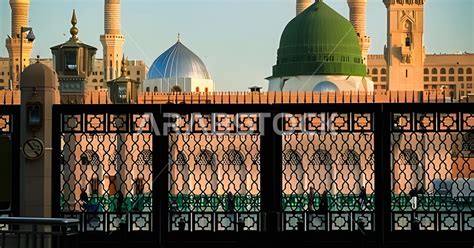 The Prophet S Mosque In Medina During The Day Religious Landmarks And