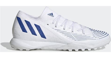 Adidas Lace Predator Edge 3 Low Turf Boots In White Lyst Uk