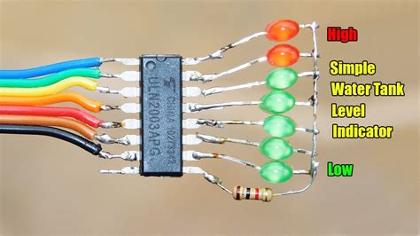 Water Tank Level Indicator Circuit Diagram