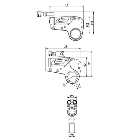 Square Drive Hydraulic Torque Wrench Ahw Series Jtc