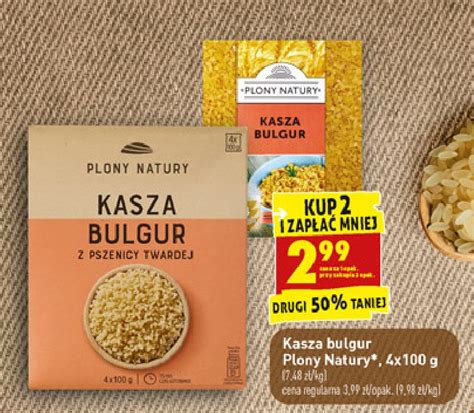 Kasza Bulgur Z Pszenicy Twardej Plony Natury Cena Promocje Opinie