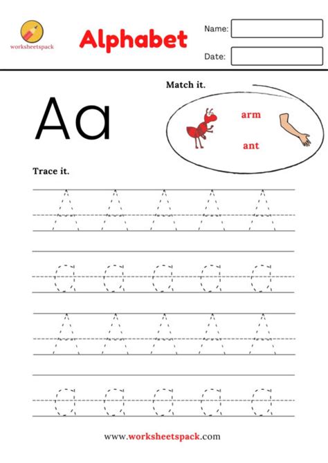 Alphabet tracing worksheets pack - worksheetspack