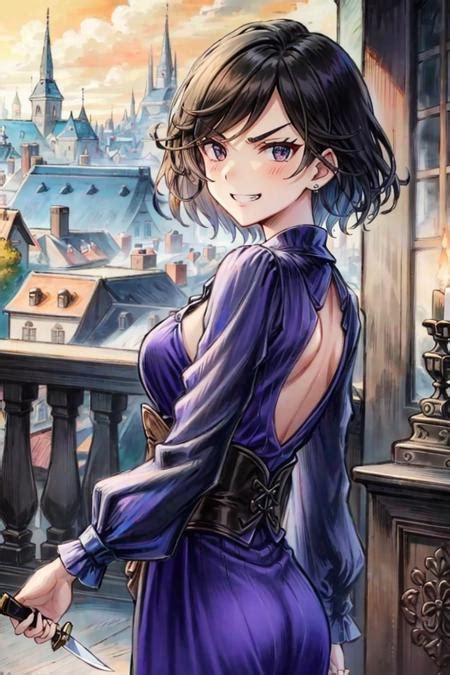 Ai Art Lora Model Thron Octopath Traveler Lora Pixai