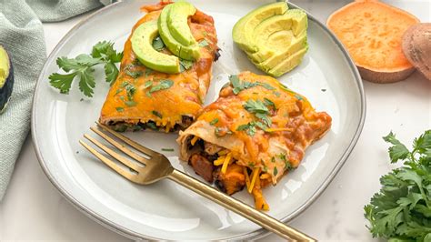 Roasted Vegetable And Black Bean Enchiladas Recipe