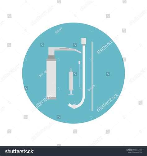 Icons Intubation Equipment Laryngoscopes Endotracheal Tube