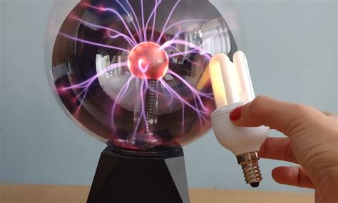 Light The Fluorescent Bulb Using A Plasma Ball Sciencefunkids