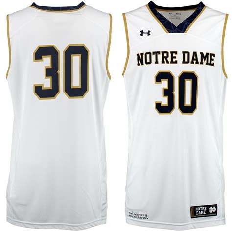 Men's Under Armour #30 White Notre Dame Fighting Irish Performance ...