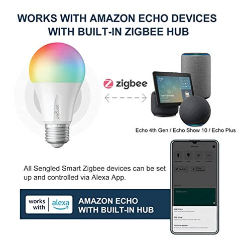 Sengled Alexa Light Bulb Zigbee Bulb Smart Hub Required Works With