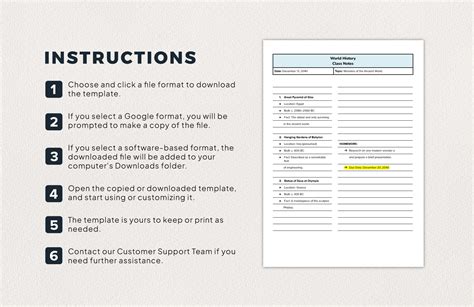 Digital Note Paper For School Template In Word PDF Google Docs