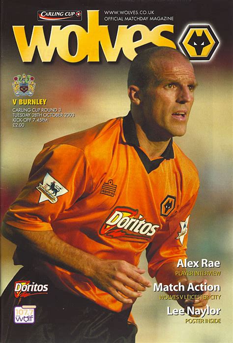 2000s League Cup Wolves Football Programmes