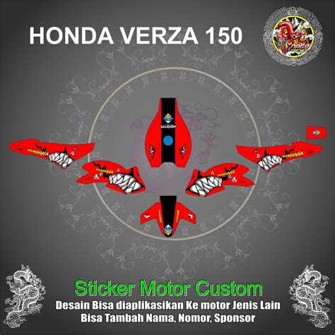 Honda Verza Shark Full Body Sticker Decal Shopee Philippines