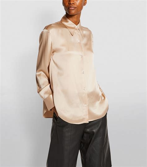 Vince Silk Blouse Harrods Us