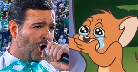 Santos Vs Cruz Azul Los Mejores Memes De Pablo Montero Y Su Error Al Cantar El Himno Nacional