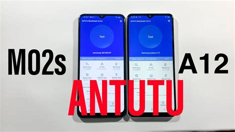 Samsung M02s Vs Samsung A12 Antutu Benchmark Test Youtube