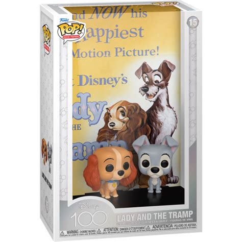 Disney 100th Lady And The Tramp Pop Movie Cover Vinyl Figure By