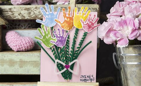 Mother S Day Handprint Bouquet Craft Project Ideas