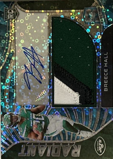 Breece Hall Spectra Rad Bha Radiant Rookie Patch Signatures