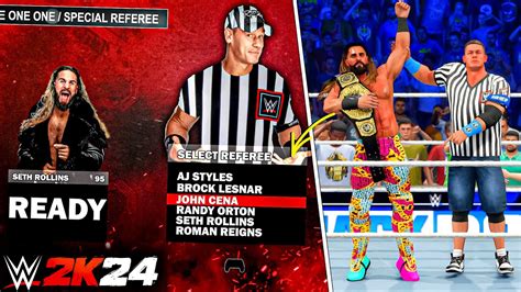 WWE 2K24 Special Guest Referee Match Gameplay Notion YouTube