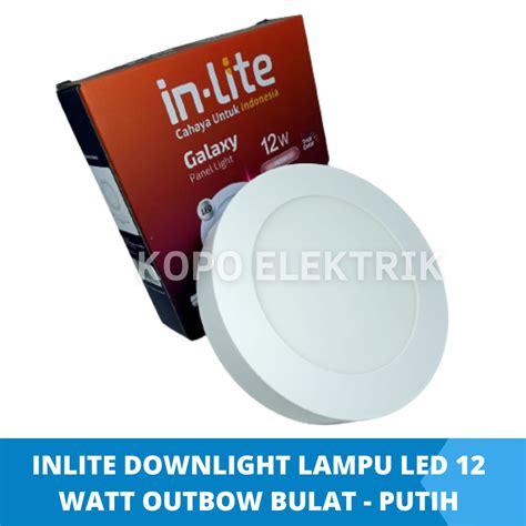 Bergaransi Tahun Inlite Downlight Led Panel Bulat Outbow Watt