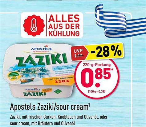 Apostels Zaziki Sour Cream Angebot Bei ALDI Nord